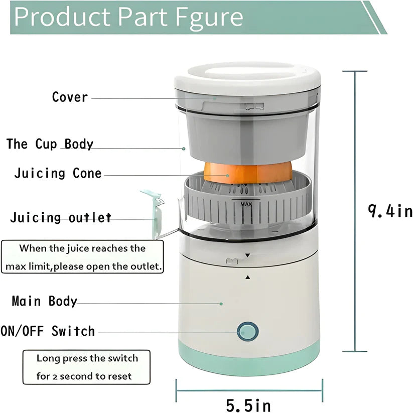 Portable USB Mini Electric Rechargeable Juicer